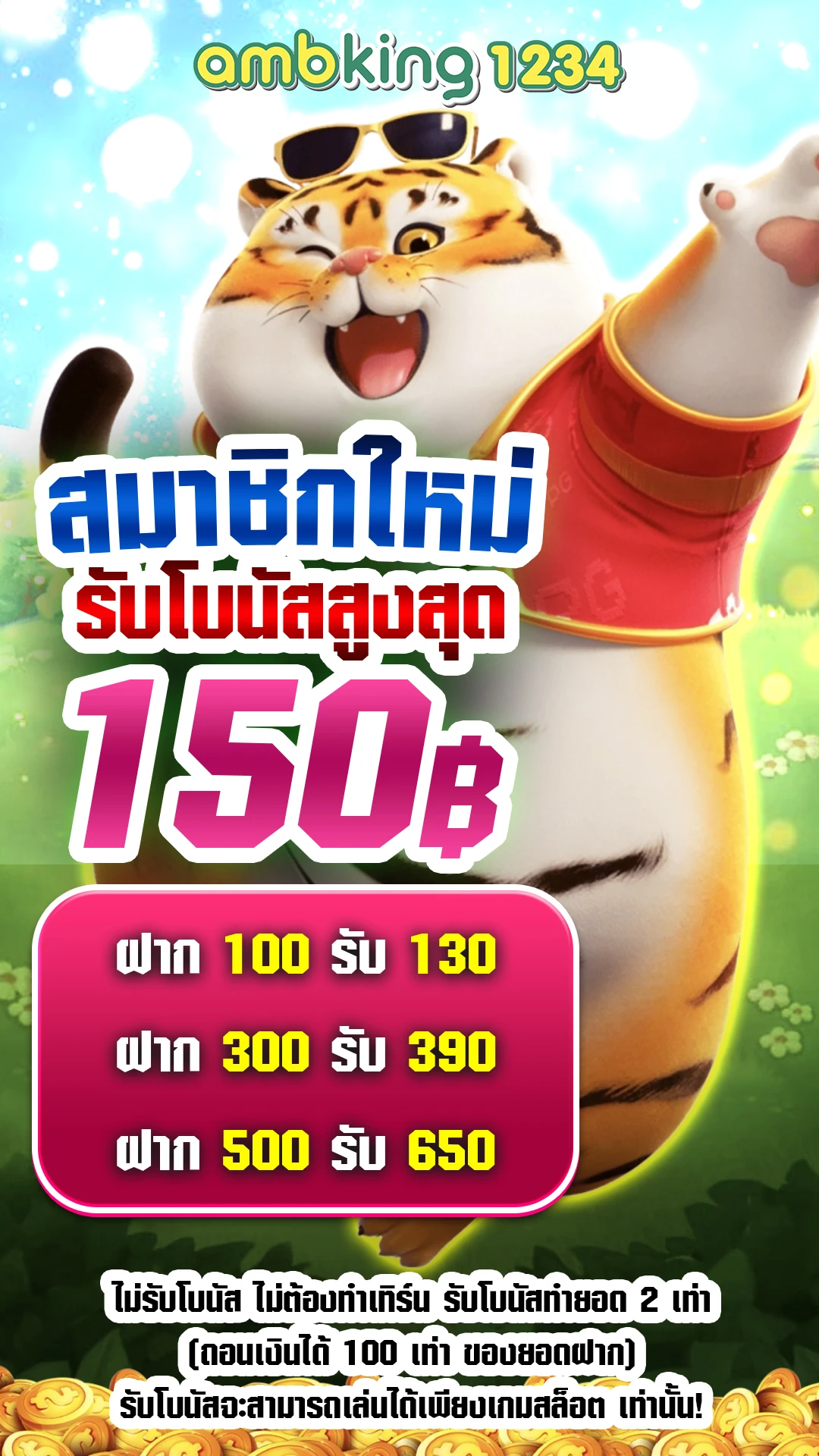 เล่นสล็อตฟรี ได้เงินจริง ไม่ต้องฝาก - แบนเนอร์โปรโมชั่น